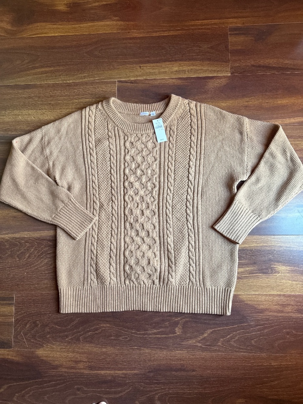 GAP Cable Knit Crew Neck Pull over Sweater Size Large